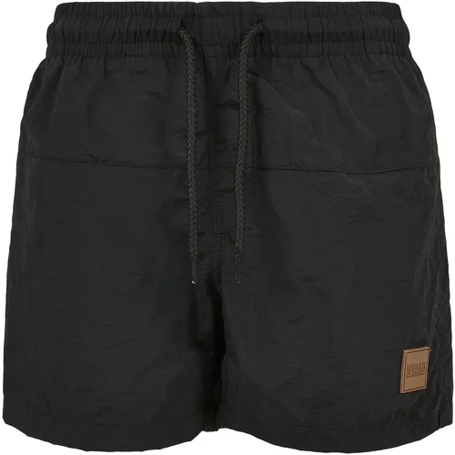 Urban Classics Kratke kopalne hlače 'Block Swim' kamela / črna