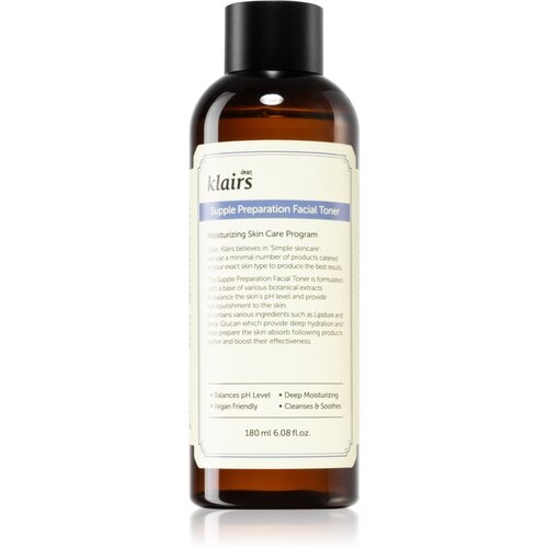 Klairs Supple Preparation Facial Toner hidratantni toner za uravnoteženje pH lica 180 ml Cijene