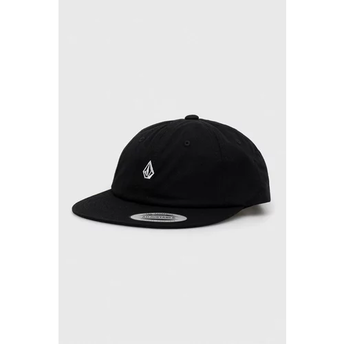 Volcom Bombažna bejzbolska kapa črna barva