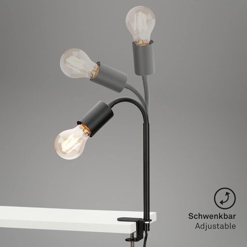  LED lampa sa klipsom 1xE27/4,2W/230V 2700K crna Slike
