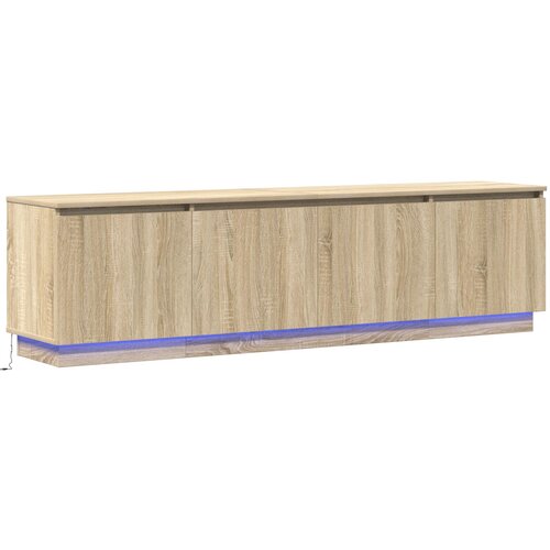 vidaXL TV omarica z LED osvetlitvijo Sonoma Oreh 180x38x49 cm Inženirski les, (22012287) Cene