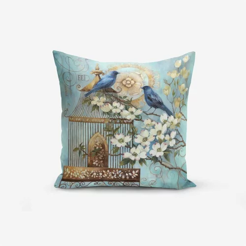 Minimalist Cushion Covers jastučnica s primjesom pamuka Blue Bird, 45 x 45 cm