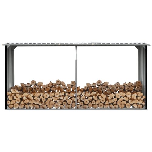  Lopa za drva pocinkano jeklo 330x92x153 cm antracitna Cene