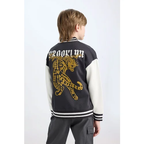 Defacto Boys College Collar Bomber Cardigan