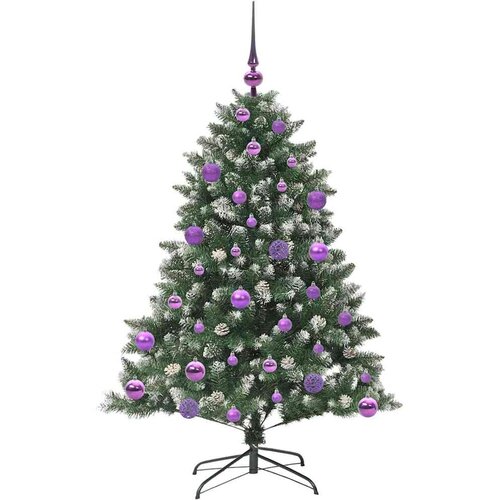  Umjetno božićno drvce Zelena 120 cm PVC, Plastika i Čelik Slike