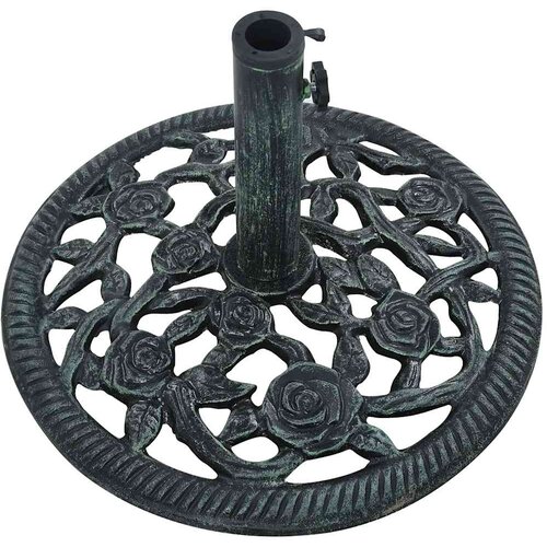 Stalak za suncobran zeleni 9 kg 40 cm od lijevanog željeza Slike