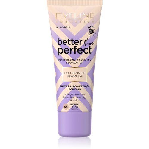 Eveline Cosmetics Better than Perfect prekrivni tekoči puder z vlažilnim učinkom odtenek 04 Natural Beige Neutral 30 ml Slike