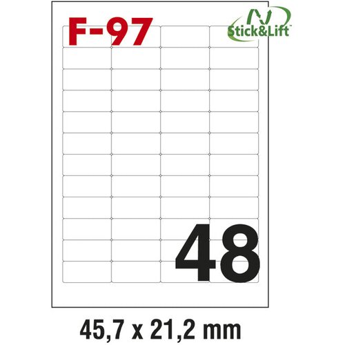 ETIKETE ILK 45,7X21,2MM ODLJEPLJIVE PK100L FORNAX F-97 Cijene
