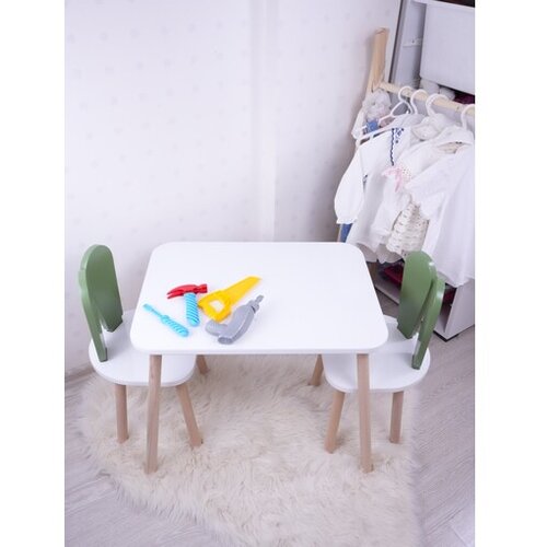 Hanah home hannah home dečiji set sto i dve stolice bunny Slike