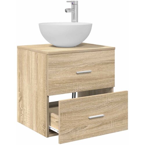  Umivaonik s policom Hrast sonoma 49,5 x 41 x 64,5 cm Slike