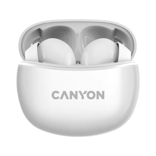 Canyon TWS-5 Bluetooth headset, with microphone, White