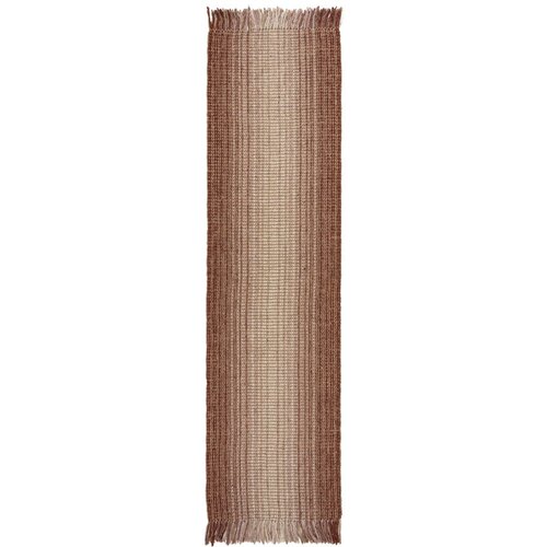 Flair Rugs Crvena obostrana/ručno rađena staza od mje&amp;scaron;avine jute 60x230 cm Jute Ombre Red &amp;ndash; Slike