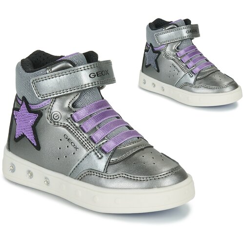 Geox Visoke superge J SKYLIN GIRL A Srebrna Slike