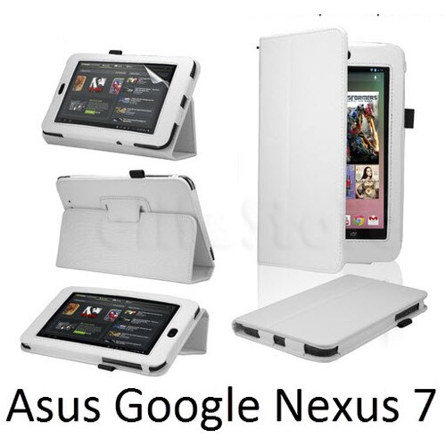  Ovitek / etui / zaščita za Asus Google Nexus 7 - beli Cene