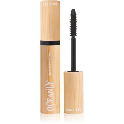 Attitude Oceanly Plastic Free Makeup maskara s serumom s hranilnim učinkom odtenek Black 7 g Cene