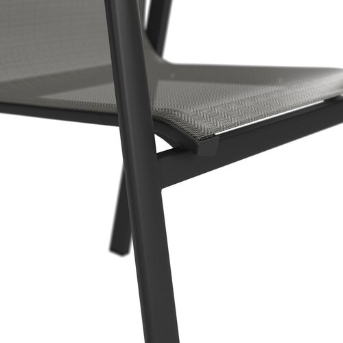 Ambia Garden STOL tikovina aluminij antracit, naravne barve, črna Slike