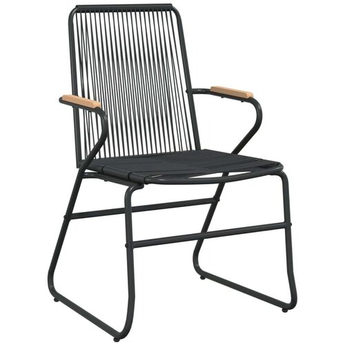 vidaXL 3-dijelni vrtni blagovaonski set od PVC ratana crni Cijene