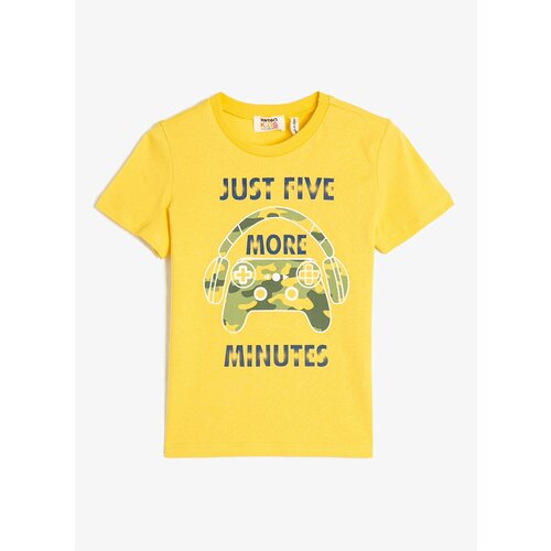 Koton Printed Yellow Boy T-shirt 3skb10139tk Cene