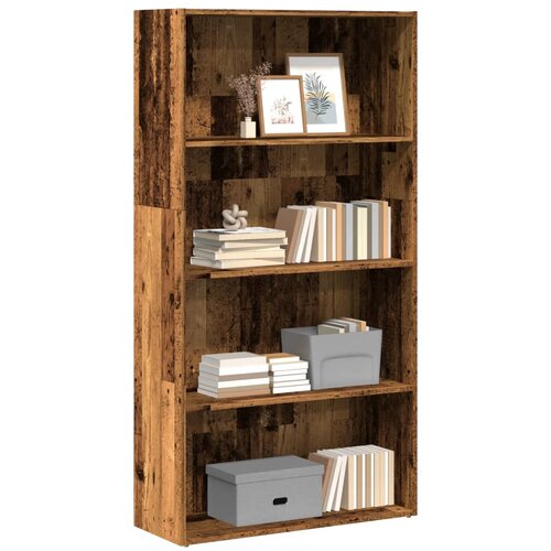  Regal za knjige boja staro drvo 80x30x152 cm konstruirano drvo Cijene