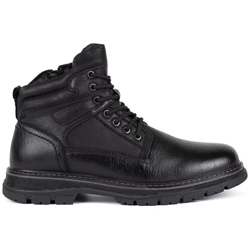 Shelvt Men's black lace-up ankle boots Cijene