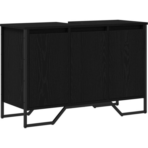  Kupaonski ormar za Lavabo - Umivaonik Crni hrast 91x35x60 cm Konstruirano drvo Slike