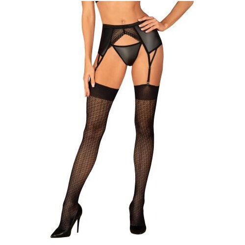 Obsessive Samostojeće čarape Garter S824, crne Slike