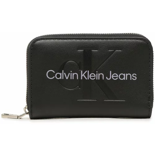 Calvin Klein Jeans Majhna ženska denarnica Sculpted Med Zip Around Mono K60K607229 0GJ