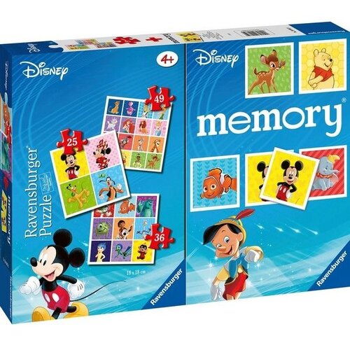 Ravensburger dru&amp;scaron;tvena igra &amp;ndash; Memorija i 3 u 1 puzla Disney Slike