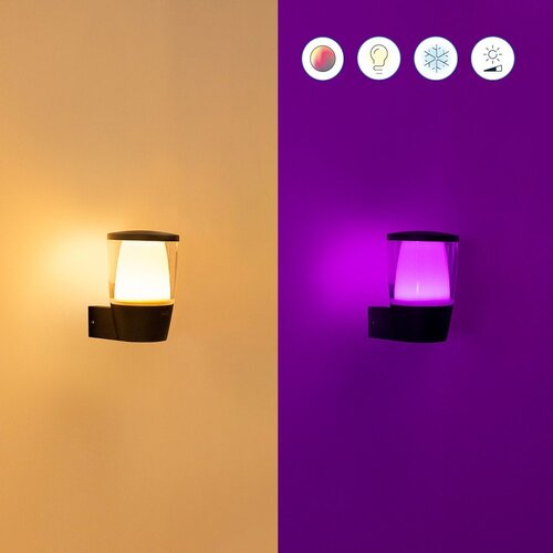 Wiz LED RGBW spolja&amp;scaron;nje svetlo, prigu&amp;scaron;iva, ELPAS LED/8,5W/230V IP44 Wi-Fi Slike