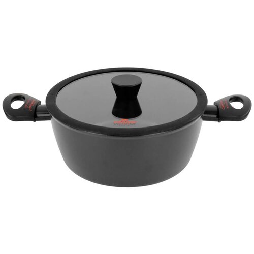 Vitrinor Lonec Chef Eco 24cm / dvojni ročaj / indukcija / jeklo, emajl, prevleka, (5000198653) Slike