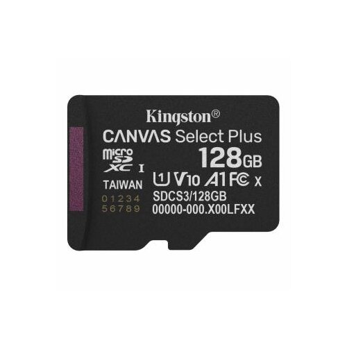 Kingston Canvas Select Plus microSD 128GB + adapter – SDCS3-128GB Cene