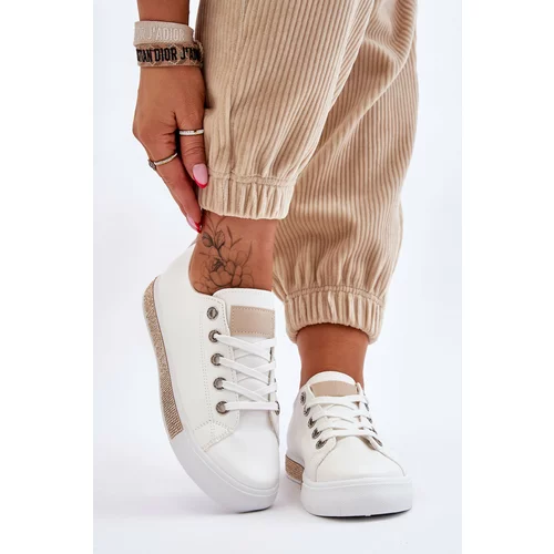 Kesi Women's low sneakers white-beige Demira