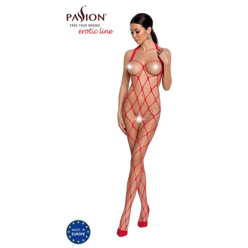 Passion Bodystocking BS091 Red Slike