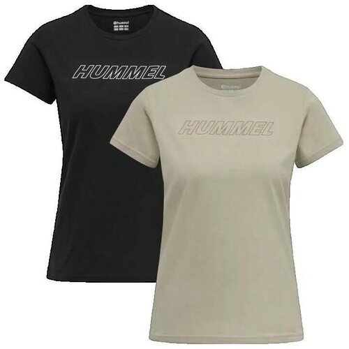 Hummel Majice s kratkimi rokavi T-shirt hmlTE Cali 2-Pack Črna Cene