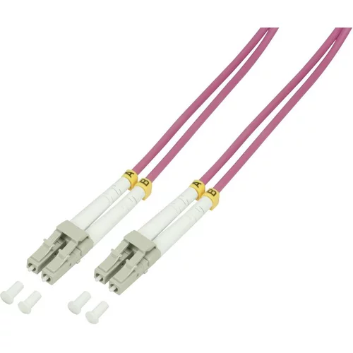 Logilink FP4LC00 steklena vlakna optična vlakna priključni kabel 50/125 µ Multimode OM4 0.50 m, (20437257)
