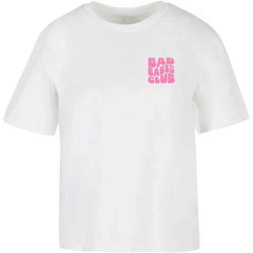 Miss Tee Women's T-shirt Bad Babes Club - white