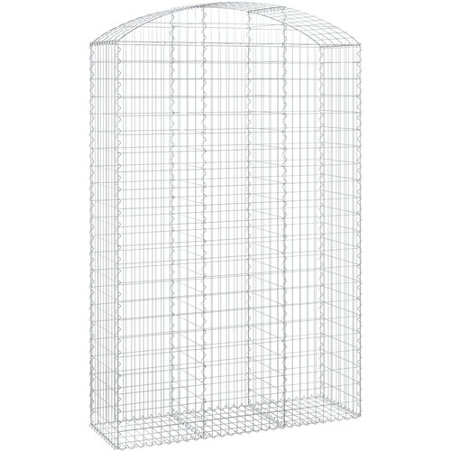  Gabionska ko&amp;scaron;ara s lukom 150x50x220/240 cm pocinčano željezo Slike