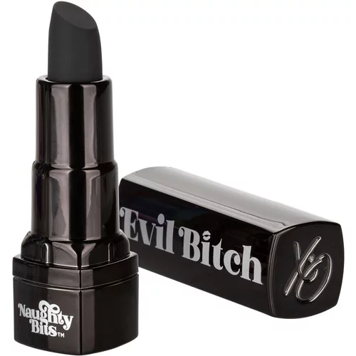California Exotics Evil Bitch Lipstick Vibrator Black