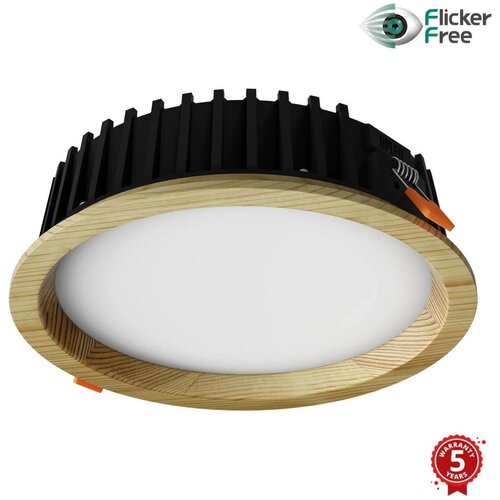  APLED-LED Ugradna RONDO WOODLINE LED/12W/230V 3000K prečnik 20 cm masivna borovina Slike