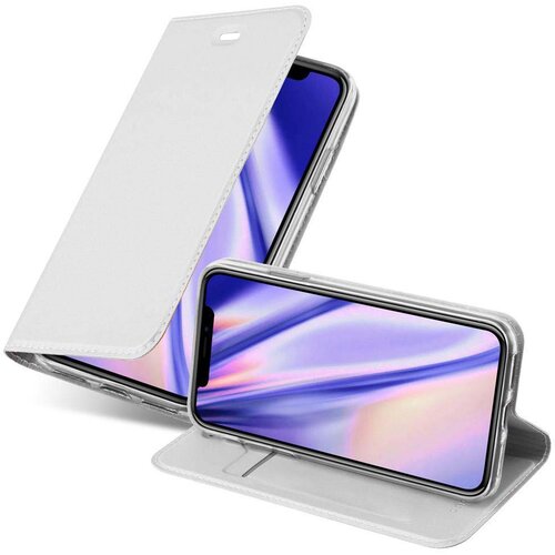 Cadorabo Ohi&amp;scaron;je, združljivo z Apple iPhone XS MAX v klasično srebrno - Za&amp;scaron;čitni ovitek z magnetnim zapiranjem, stoječo funkcijo in režo za kartice, (20563632) Slike