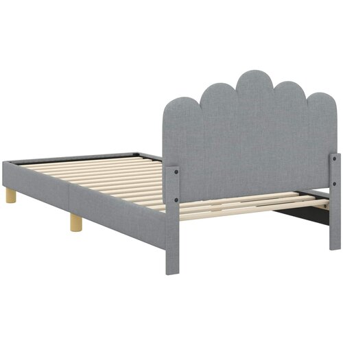  za djecu s uzglavljem Svjetlosiva 90 x 200 cm Tkanina Slike