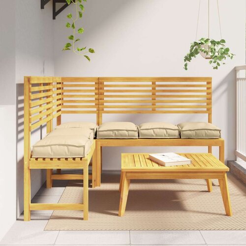 Vanjski jastučić Set od 6 Bež Poliester 40 x 40 x 8 cm Cijene