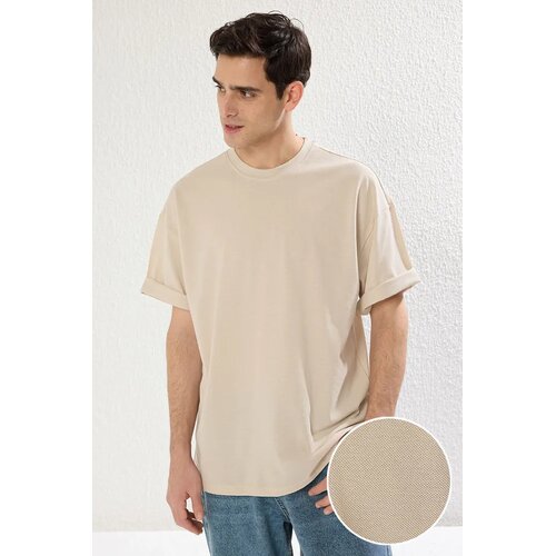 Trendyol Muška majica Tmnss25Ts00058, Siva Cene