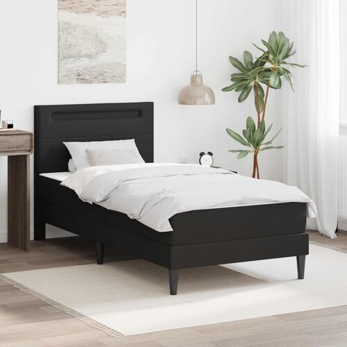  Okvir za krevet Crna 90 x 200 cm Umjetna koža - Crna 90 x 200 cm Slike