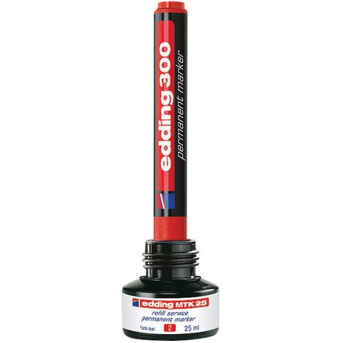Marker permanentni 1,5-3mm okrugli vrh Edding 300 crveni Slike