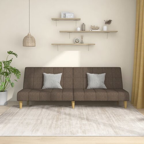  The Living Store Kavč dvosed z ležiščem taupe blago - Raztegljiv Kavč, (21501758) Cene