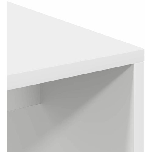  Stol s policom Bijelo 102 x 50 x 124 cm Konstruirano drvo Slike