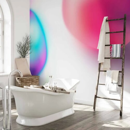 Foto tapeta - Abstraction - Colorful Glass Pieces - Violet-Blue and Pink 350x256 Slike
