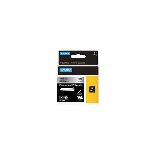 Dymo Traka Rhino Polyester 18485, 9 mm / 5.5 m (crna/metal - poliester), original Cijene