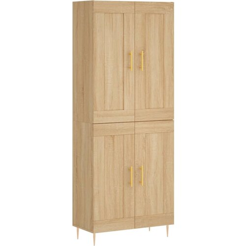 vidaXL Visoka komoda sonoma hrast 69,5x34x180 cm inženirski les, (20805254) Cene
